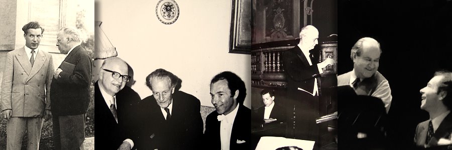 Paul Badura-Skoda mit Edwin Fischer, J. Krips, F. Martin, W. Furtwängler und D. Oistrakh